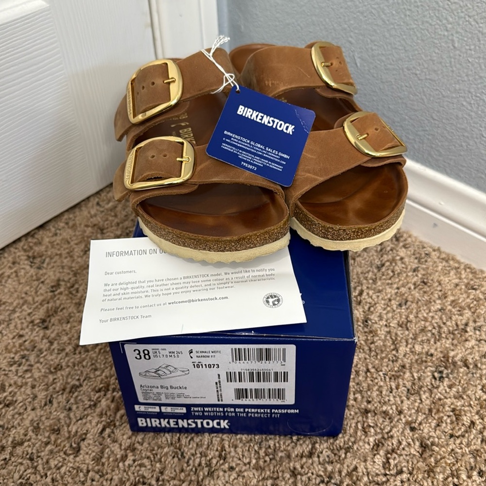 Birkenstock Arizona Big Buckle Brown Sandals
